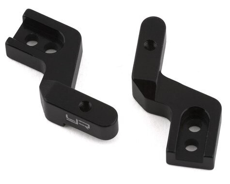 Yeah Racing Axial SCX24 Jeep Aluminum Front Bumper Mounts (Black) (2) - AXSC-072