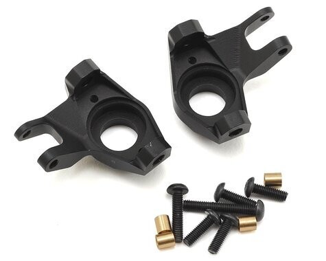 SSD RC SCX10 II Pro Aluminum Knuckles (Black) - ssd00144