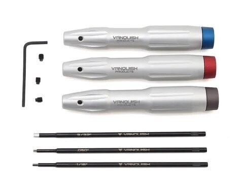 VANQUISH Standard Hex Driver Tool Set w/Bearing Cap (0.05, 1/16, 3/32) - vps08410