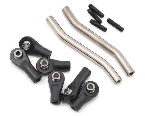 SSD RC Double Bent Titanium Steering/Panhard Links (AR60, SCX10, SCX10 II) - ssd00122