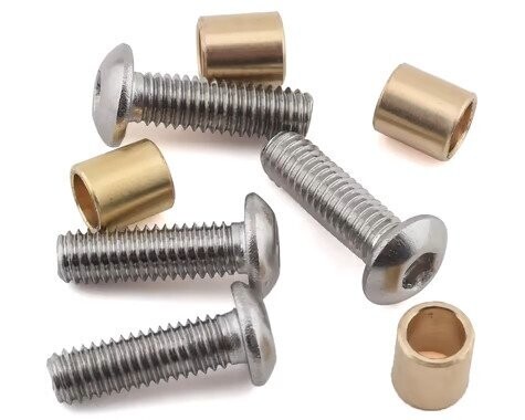Samix SCX10 III/Capra Brass Knuckle Bushing Set (4) - SAMSCX3-4067