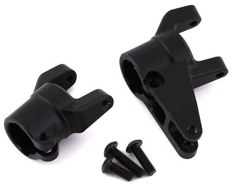 SSD RC SCX10 III Aluminum Straight Axle C Hubs (Black) (2) - SSD00487