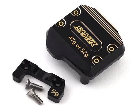 Samix SCX10 III Brass Differential Cover (Black) - SAMSCX3-4075