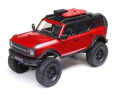 Axial SCX24 2021 Ford Bronco Hard Body 1/24 4WD RTR Scale Mini Crawler (Red) w/2.4GHz Radio - AXI00006T1