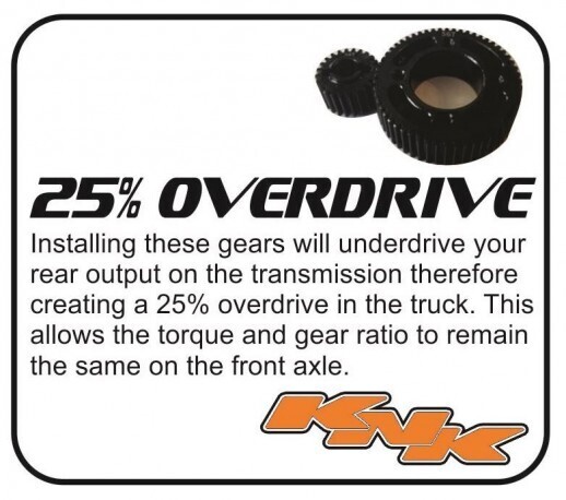 Team KNK Element 25% Overdrive Gears - KNKEE5624