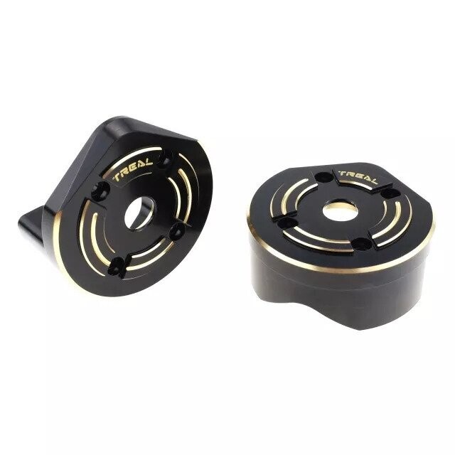 Treal Brass Outer Portal Covers Weights 93g for Axial Capra UTB/SCX10 III -Type B - x00324fze3