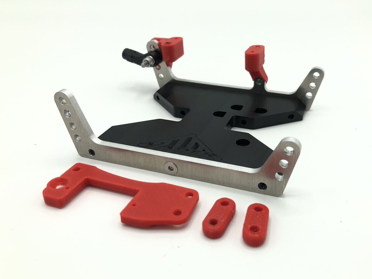 Vader Products High Clearance Capra Delrin Flat Bottom Skid with dig servo mounts - with v2 mounts - vdr-0017