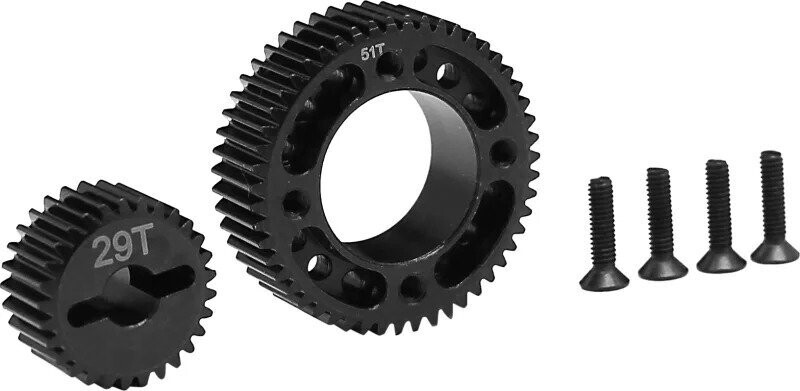 HOT RACING  Stealth X Drive OD3 Gear Set Machined - EDR829X51