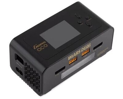 Gens Ace IMars Dual Port AC/DC Charger (6S/15A/100W x 2) (Black) - GEA200WDUAL-UB