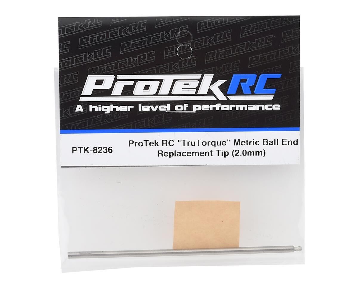 ProTek RC &quot;TruTorque&quot; HSS Steel Metric Ball End Replacement Tip (2.0mm) - PTK-8236