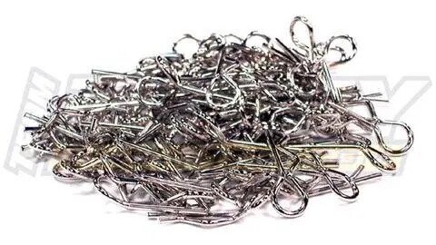 Integy Bent Up Body Clip (100), Silver: 1/10 - INTC23214S