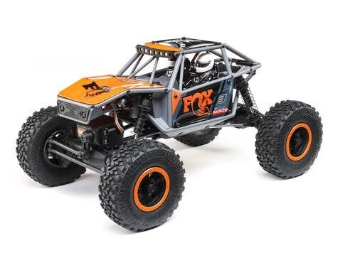 Axial UTB18 Capra 1/18 RTR 4WD Unlimited Trail Buggy (Grey/Orange Fox) w/2.4GHz Radio, Battery &amp; Charger - AXI01002T2