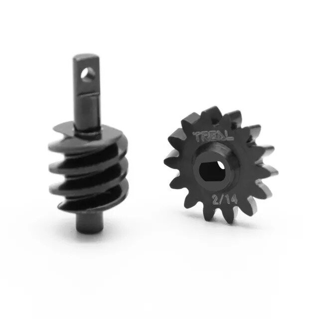 Treal Axial SCX24 Steel Gears Overdrive 14% OD Differential Gears 2/14T - x002q4cprf