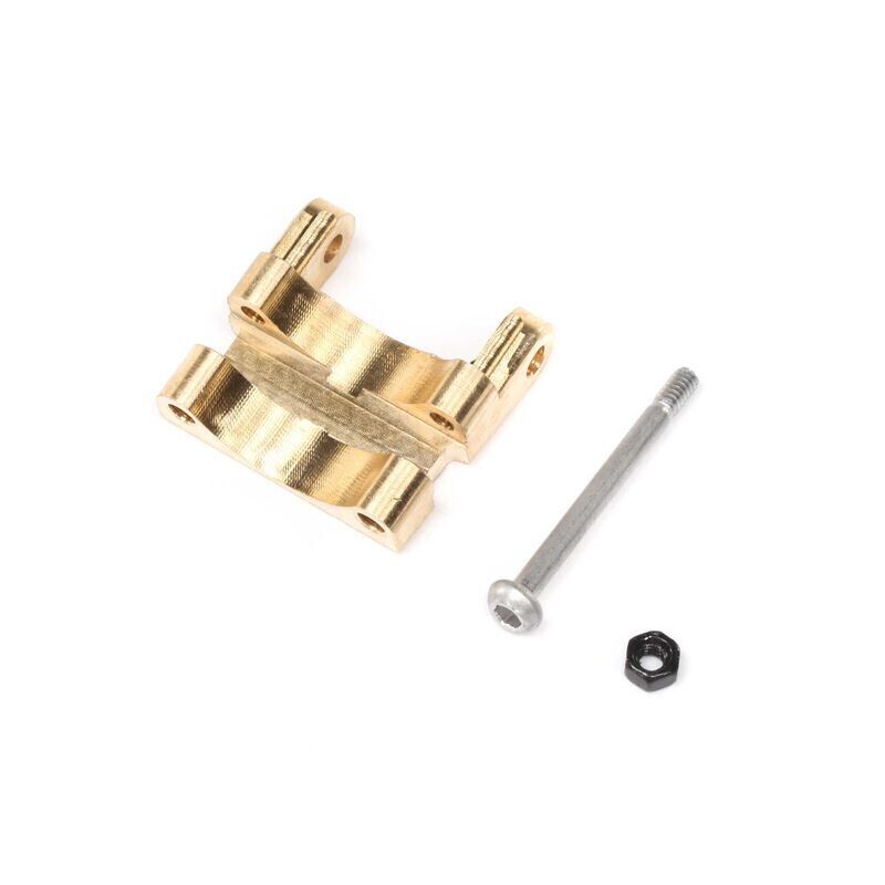 AXIAL Rear Upper Link Mount, Brass: SCX24 - AXI302006