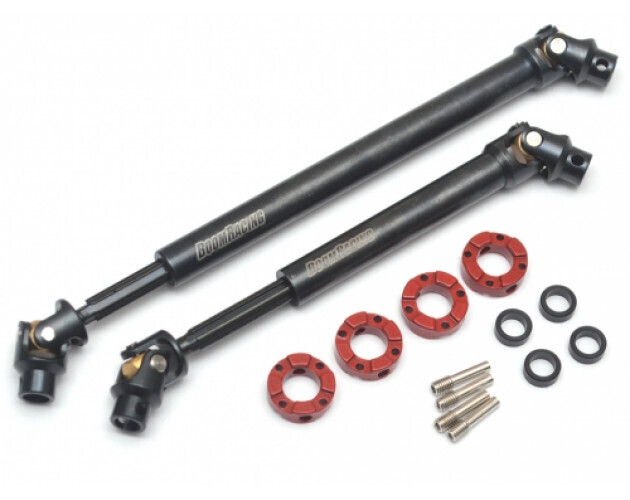 Boom Racing Voodoo™ Steel Center Drive Shafts Front 90-100mm / Rear 125-145mm (2) - BRLC7043