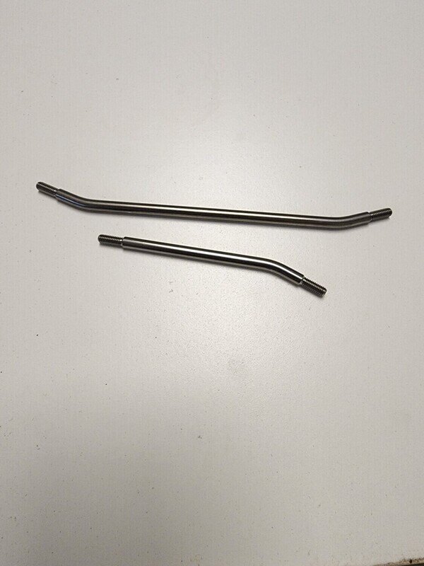 Dlux Steering Links for Axial Capra- Both links for Dlux Servo Mount (with rod ends) -Dlux- Dlux servo mount steering links