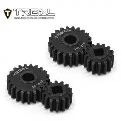 TREAL SCX10 III/Capra Overdrive Portal Gears (27%) 14T/21T Harden Steel Gears Compatible with Axial 1/10 SCX10 3 Capra - X0034LQVYH