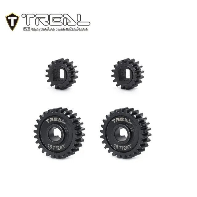 TREAL UTB18 Capra Portal Gears 15T/26T (Stock) Harden Steel Gears Compatible with Axial 1/18 UTB18 - X003L491RB