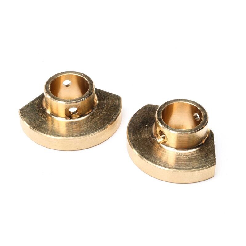 Axial Brass Rear Axle Tube Caps, L/R (30g): PRO - AXI332009