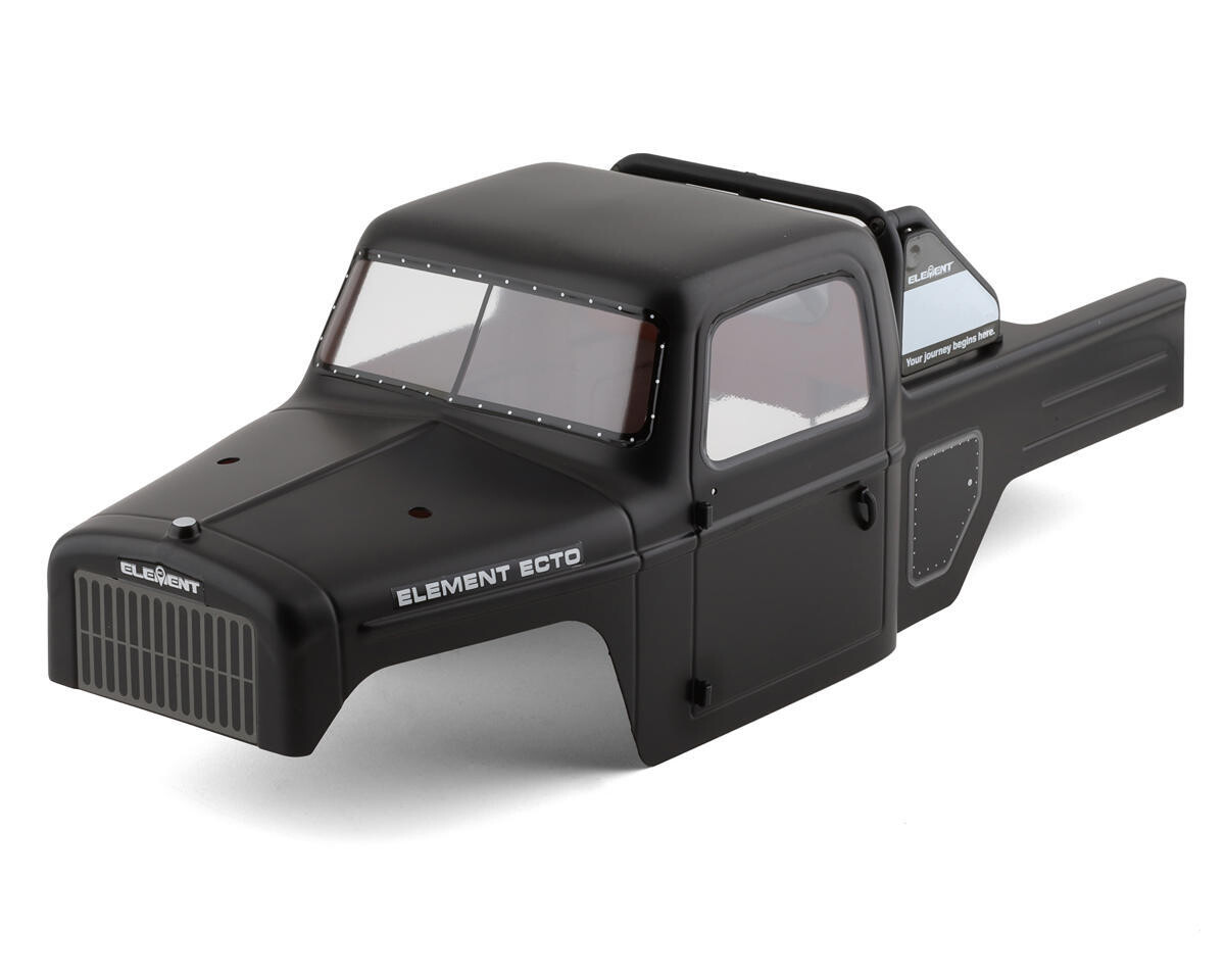 Element RC Enduro Ecto Pre-Painted Body Set (Black) (Scratch &#39;N Weather) - 42179