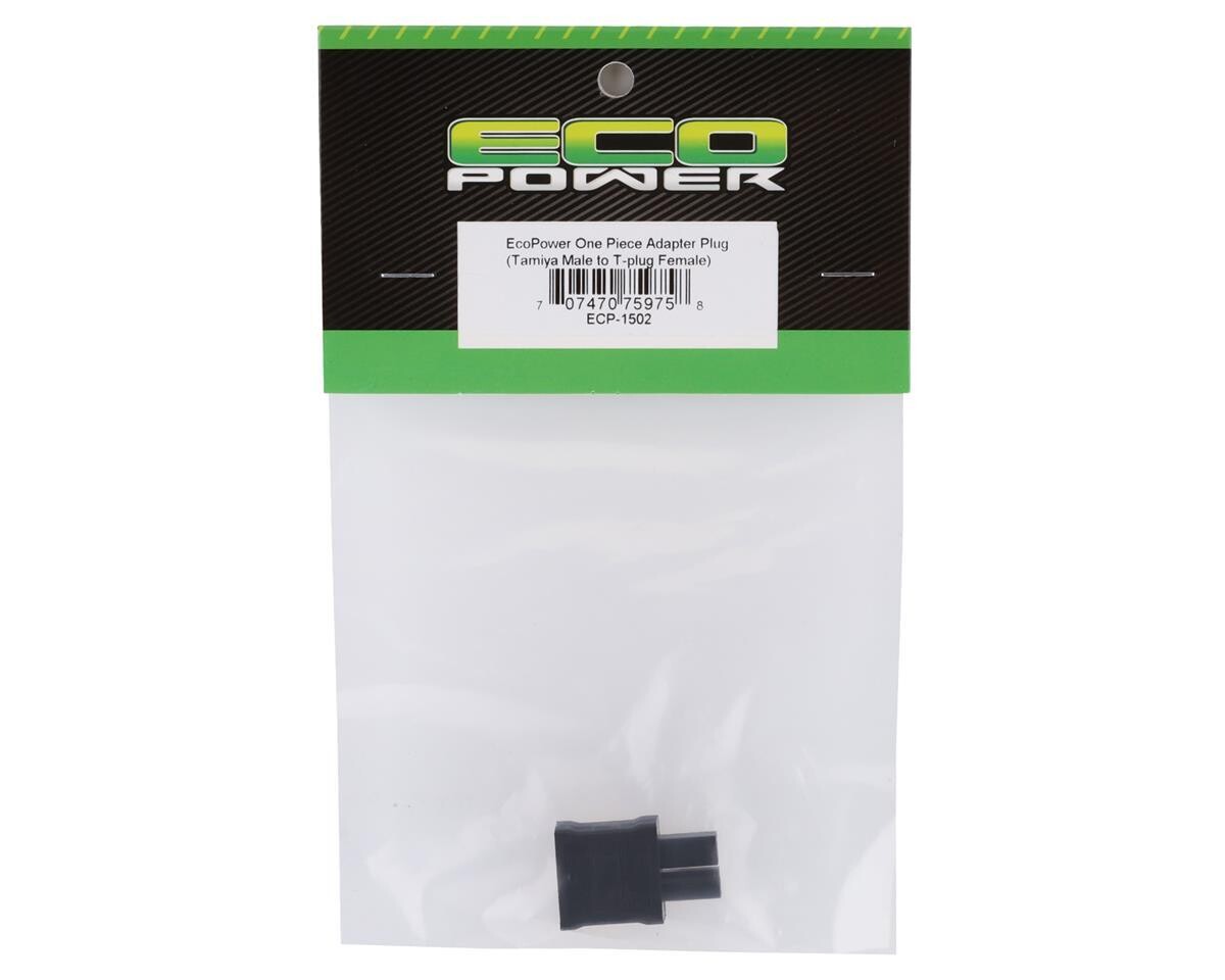 EcoPower One Piece Adapter Plug (Tamiya Male to T-Plug Female) - ECP-1502