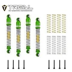 TREAL AX24 Shocks 53mm Aluminum Threaded Shock Adjustable Absorber Oil Damper compatible with 1/24 Axial AX24 XC-1 Upgrades (Green) - X003SX4LMZ
