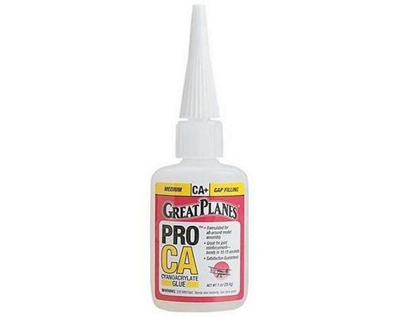 Great Planes Pro Instant CA+ Glue (Medium) (1oz) - GPMR6008