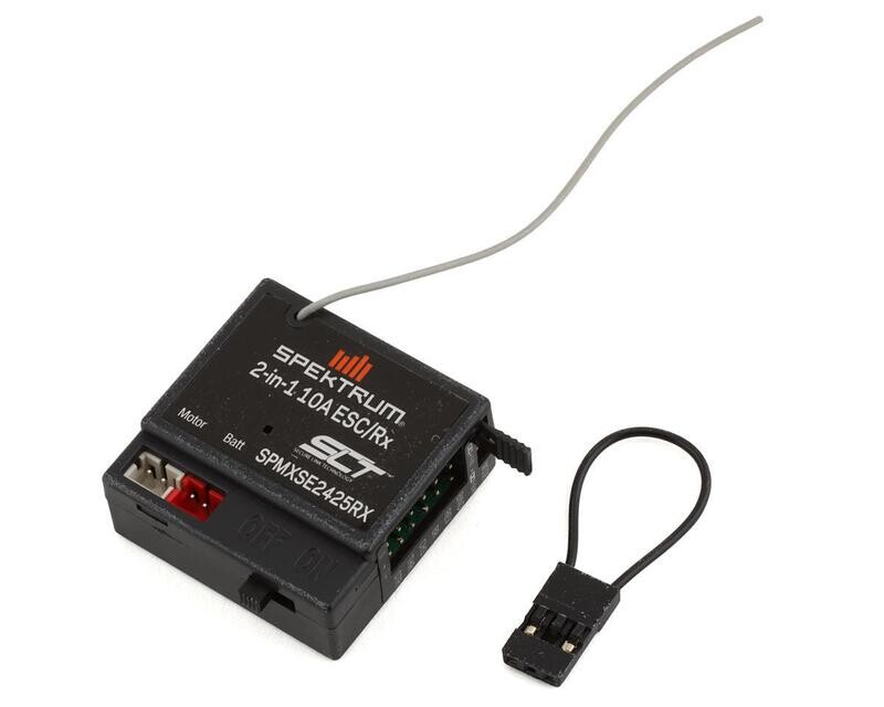 Spektrum RC 10Amp Brushed 2-in-1 ESC/SLT Receiver Combo - SPMXSE2425RX