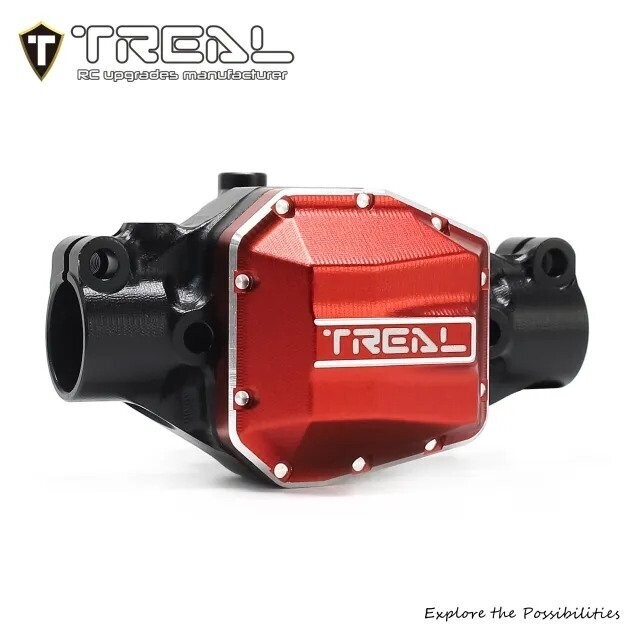 TREAL SCX10 Pro Aluminum 7075 Front Axle Center 3rd Member Housing w Diff Cover Upgrades Compatible with Axial 1/10th SCX10 PRO Comp Kit - X003TMPZLV
