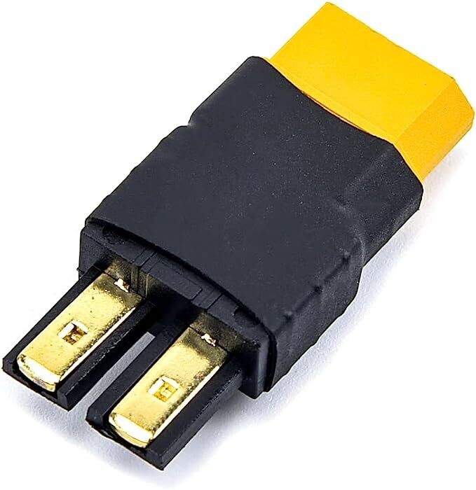 Crawl Space XT60 female to Traxxas male connector Crawl Space XT60 female to Traxxas male connector