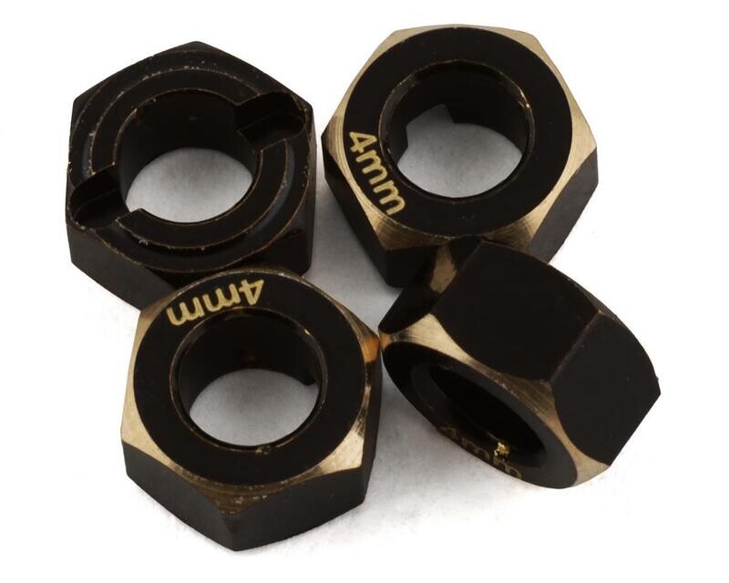 Samix FCX24 Brass Hex Adapter (4) (4mm) - SAMFCX24-4063-4