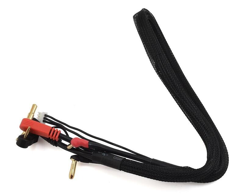 TQ Wire Strain Relief 2S Charge Cable w/4mm &amp; 5mm Bullet Connector (2&#39;) - TQW2720/TQ2720