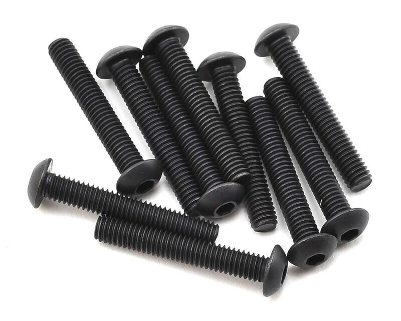 Team Losi Racing M4x25mm Button Head Screws (10) - TLR255010