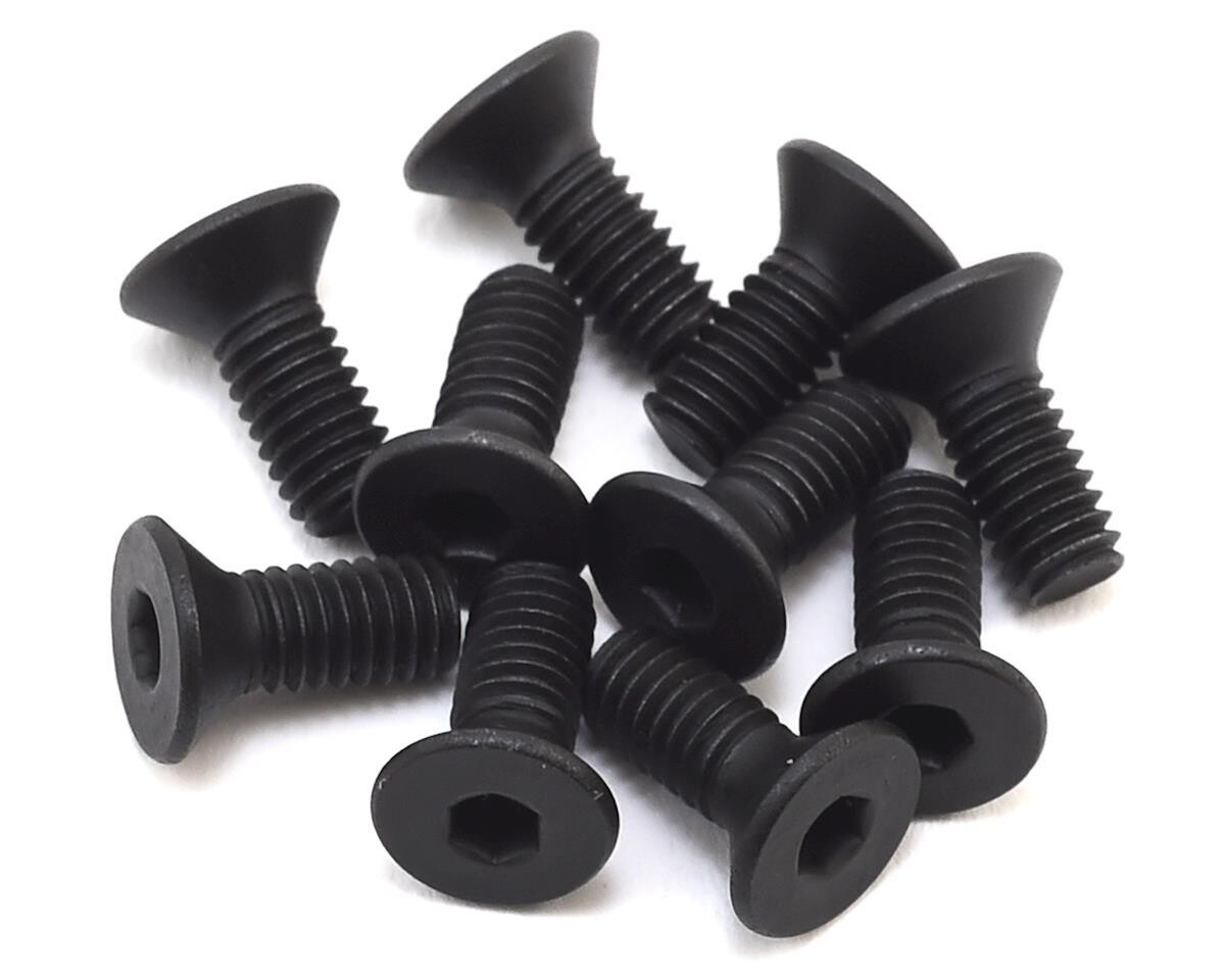 Losi 4x10mm Flat Head Hex Screws (10) - LOS255016