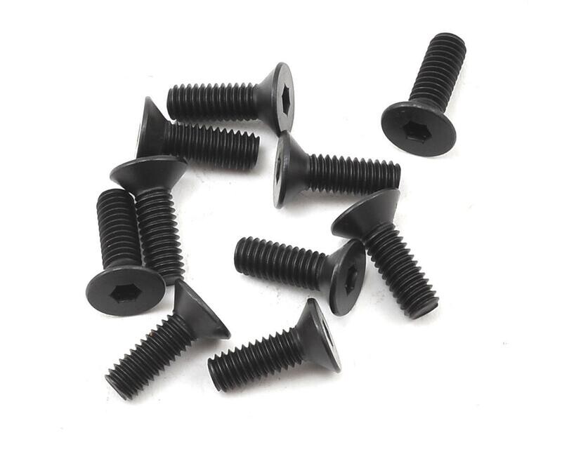 Team Losi Racing M4x12mm Flat Head Screws (10) - TLR255013