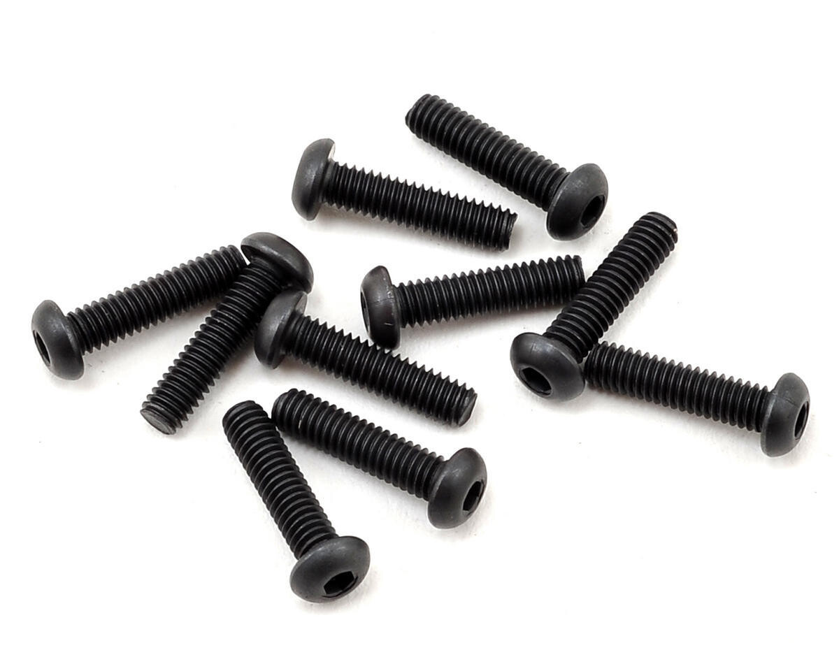 Team Losi Racing 2.5x10mm Button Head Hex Screws (10) - TLR255002