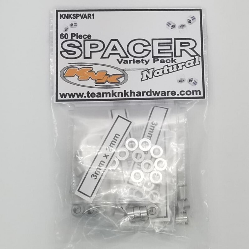 Team KNK Aluminum Spacer Variety Pack - NATURAL - KNKSPVAR1