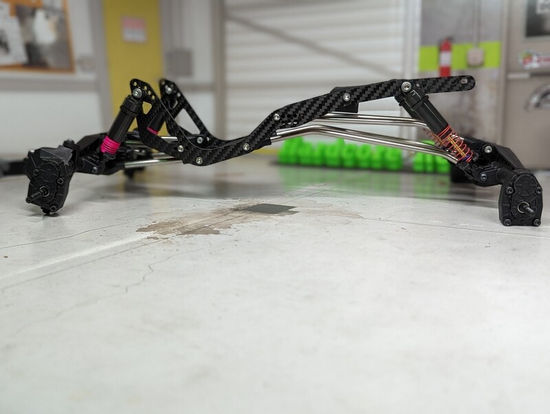 Poizd RC Chassis Rails, Sliders &amp; Skids (Cheater T3) - POIFRAMEKIT