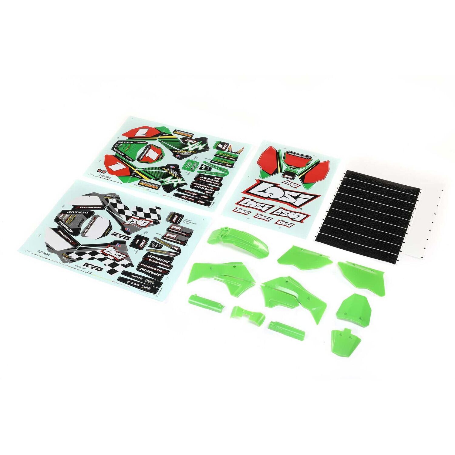 Losi Green Plastics with Wraps: Promoto-MX - LOS260002