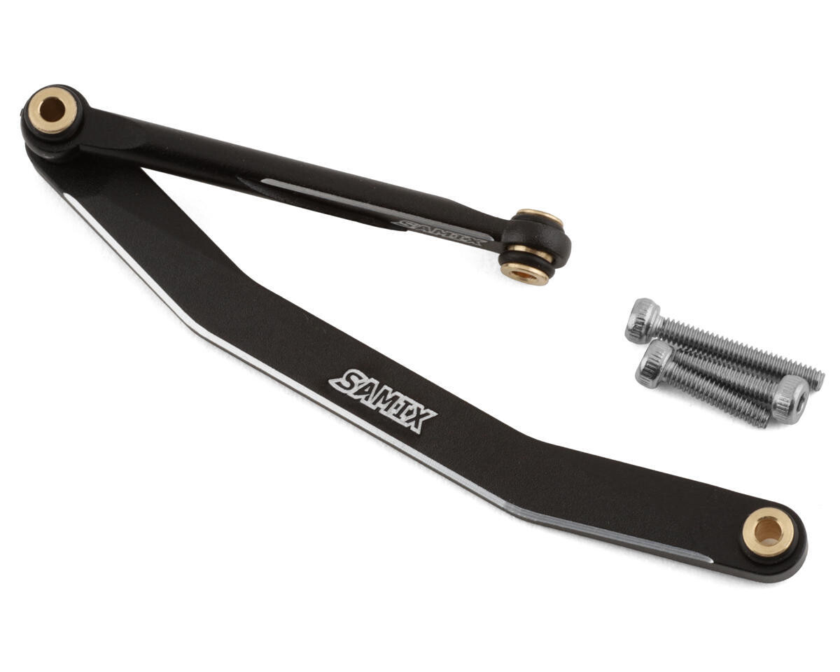 Samix FCX24 Aluminum Steering Link Set (Black) - SAMFCX24-6025SS-BK