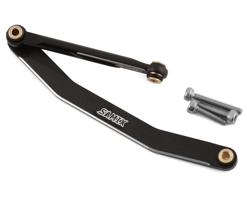 Samix FCX24 Aluminum Steering Link Set (Black) - SAMFCX24-6025SS-BK