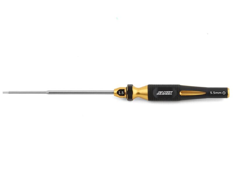 Samix FCX24 2-in-1 Hex Wrench/Nut Driver (Gold) (1.5mm Hex/5.5mm Nut) - SAMFCX24-SD15