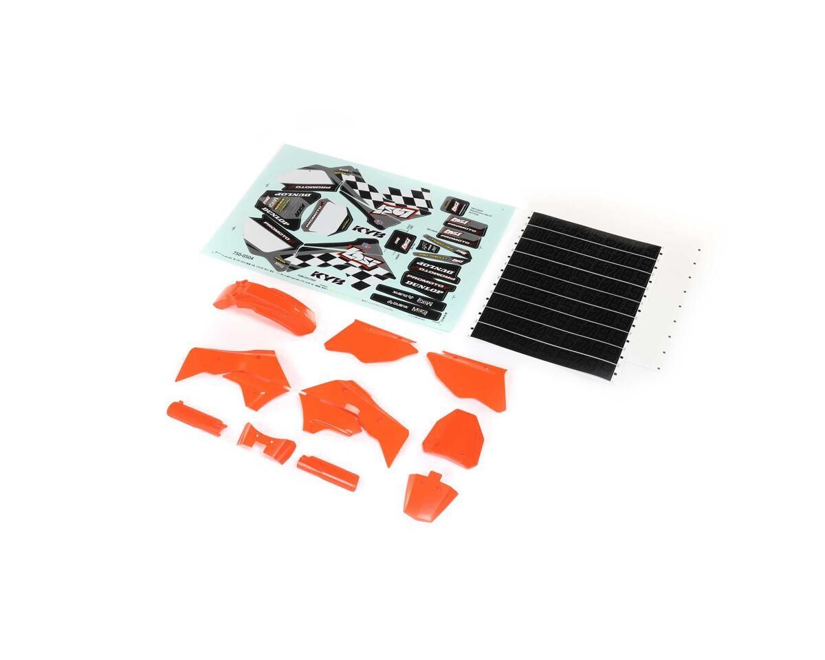 Losi Promoto-MX Orange Plastics w/Wraps - LOS260004