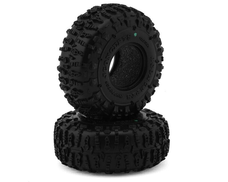 JConcepts Ruptures 1.0&quot; Micro Crawler Tires (2) (Green) - 4052-02