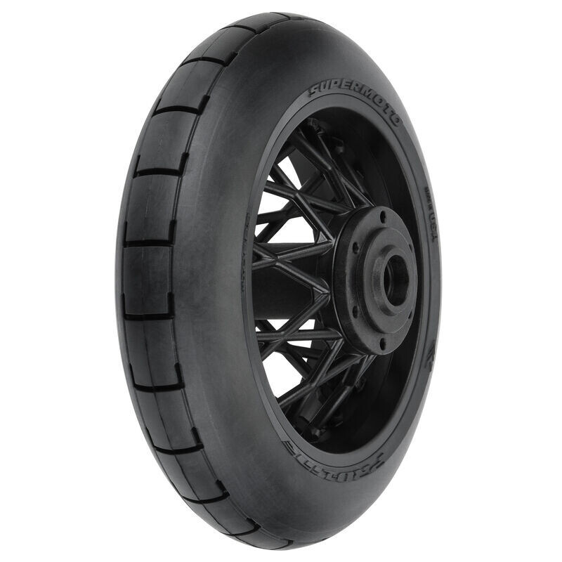 Pro-Line 1/4 Supermoto S3 Motorcycle Rear Tire MTD Black (1): PROMOTO-MX - PRO1022310