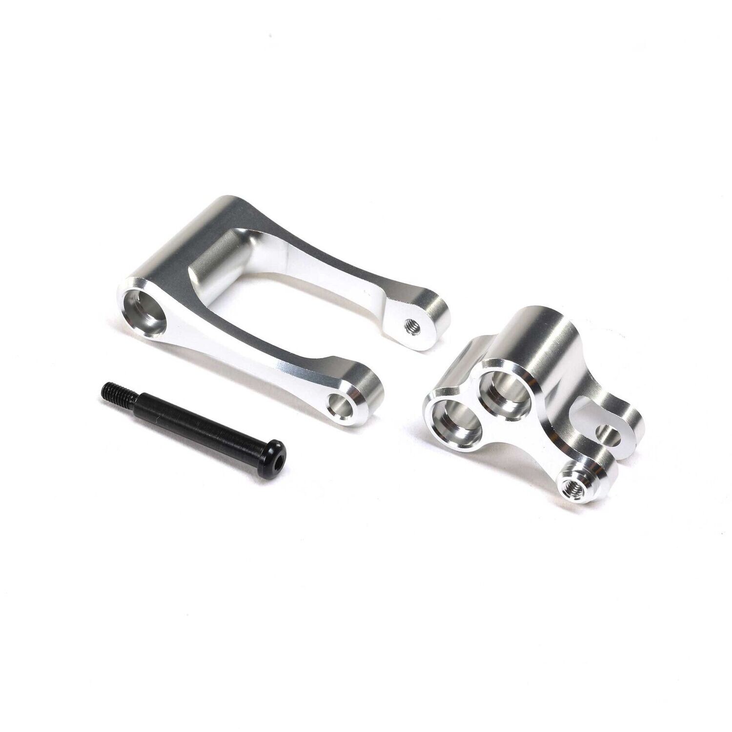 Losi Aluminum Knuckle &amp; Pull Rod, Silver: Promoto-MX - LOS364001