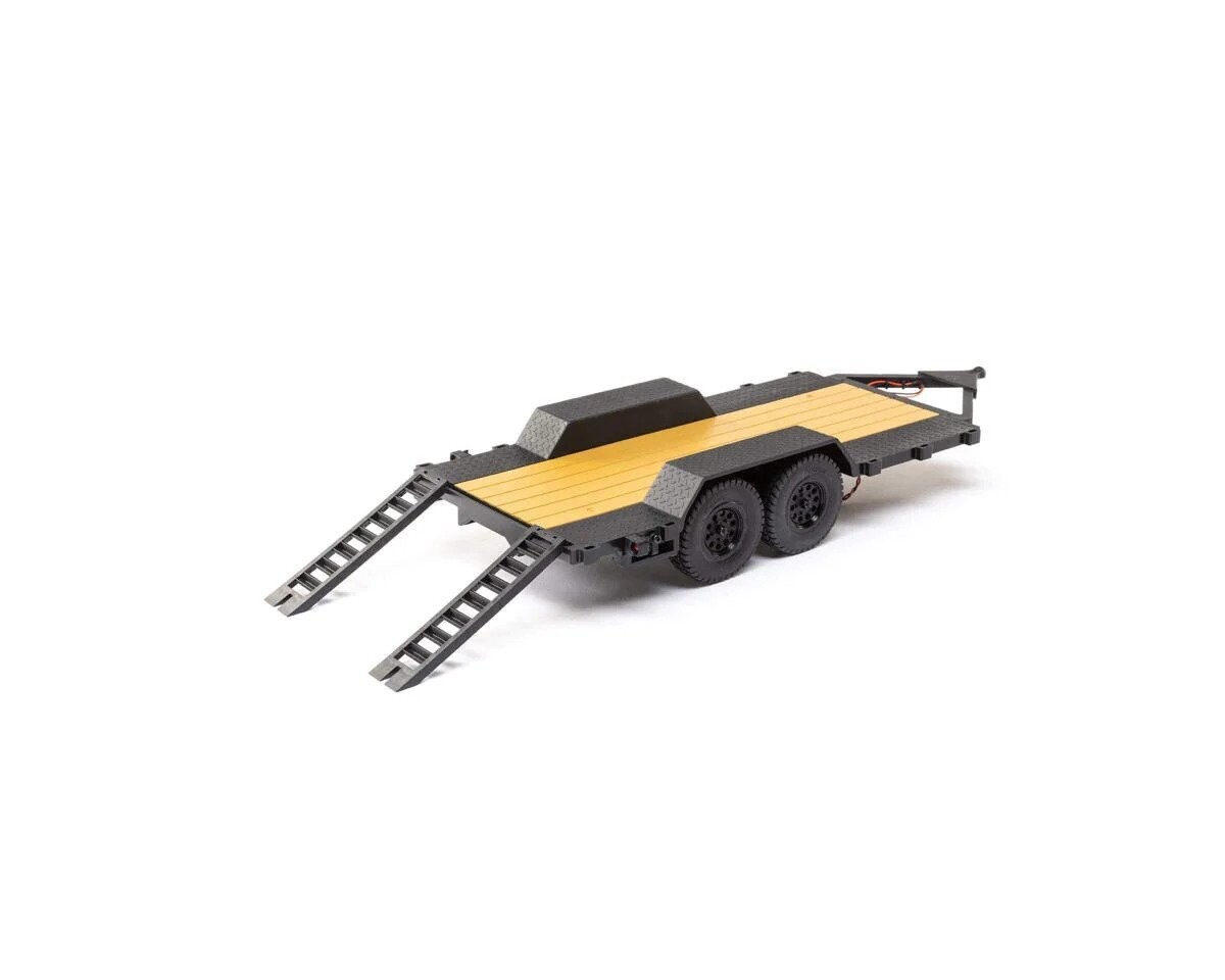Axial SCX24 Flat Bed Mini Vehicle Trailer w/LED Taillights - AXI00009