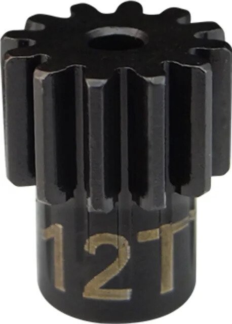 Hot Racing  Steel Pinion Gear 12T .6 Module 2mm Shaft - sdmd12mo6