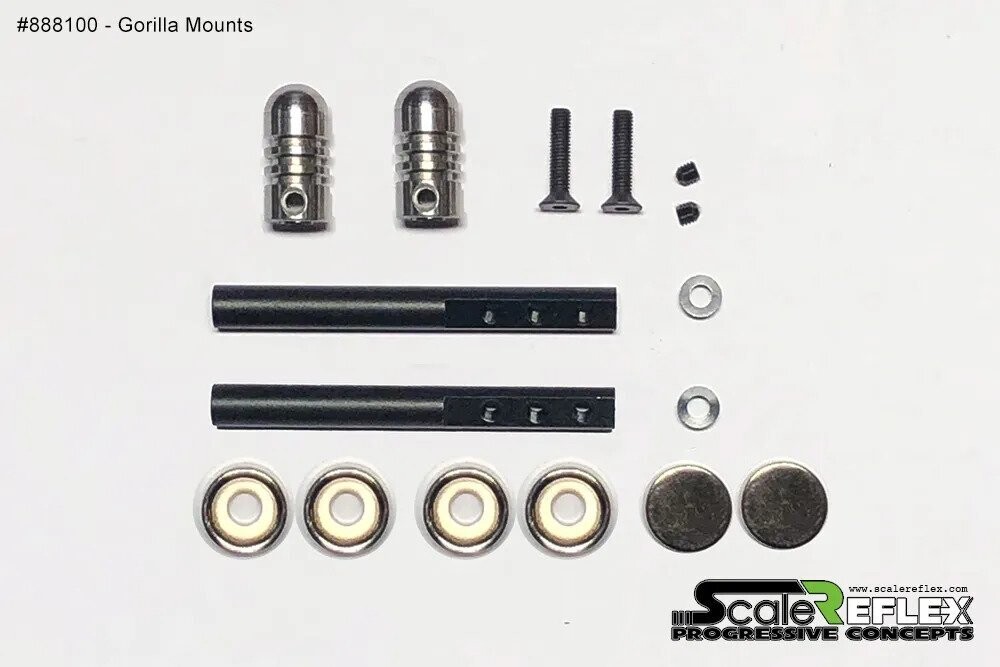 Scale Reflex Gorilla Mounts – Premium Stealth Mount Kit 1/10 R/C Car – 888100 BLK