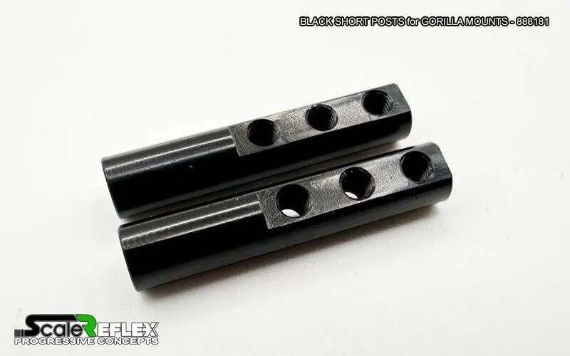 Scale Reflex SHORT POSTS For GORILLA MOUNTS (2-Pack) –BLACK –888181